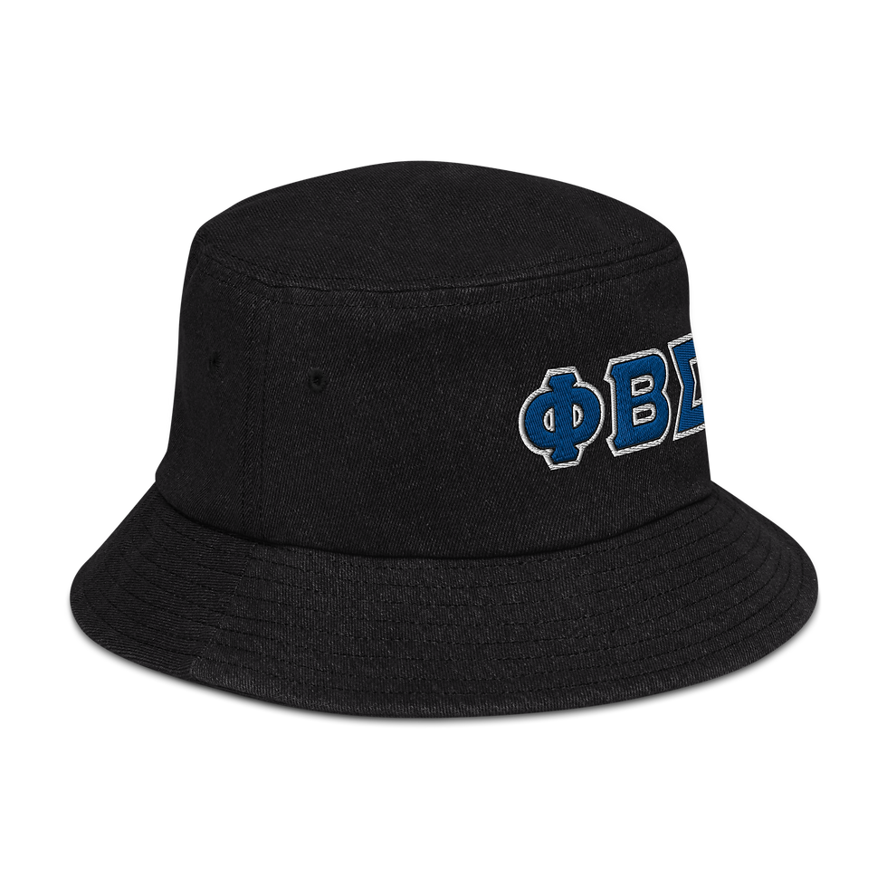 Thumbnail: PBS Letters Denim bucket hat