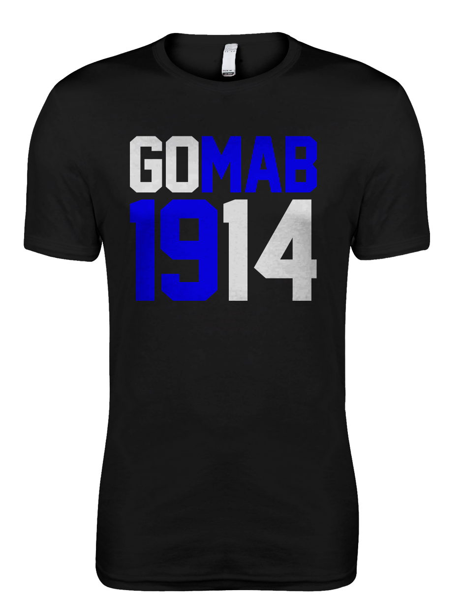 GOMAB1914 Black Premium Fitted Tee