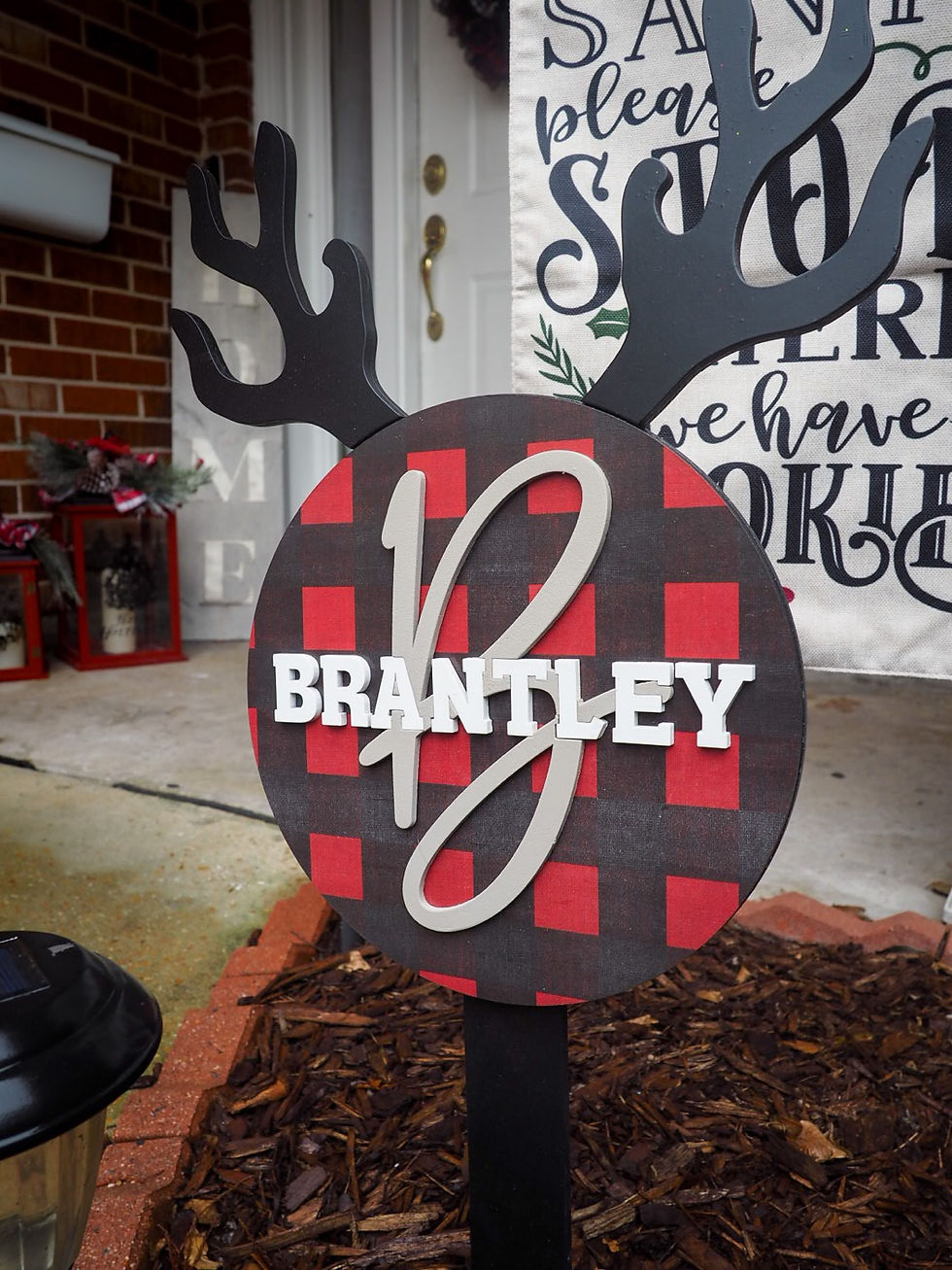 Thumbnail: Buffalo Plaid Yard Sign