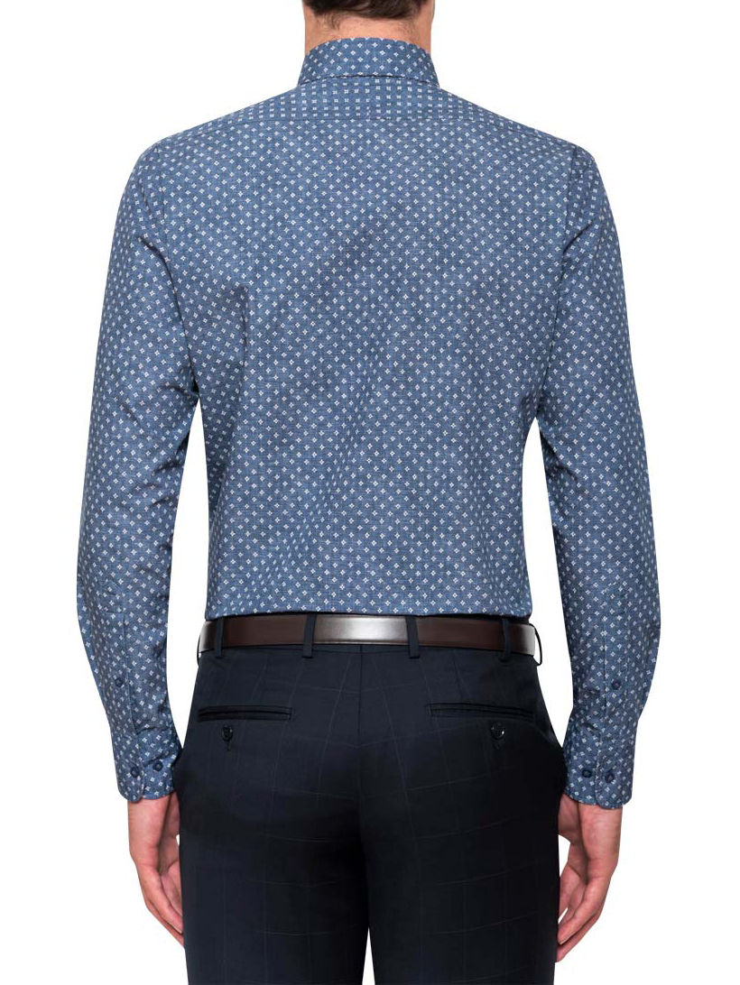 Thumbnail: Cambridge Samson Navy Print Shirt