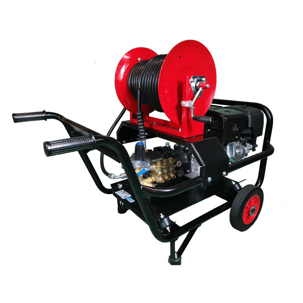 Maxflow Industrial Pressure Washer - Loncin G420 21 LPM Gearbox Driven Trolley F