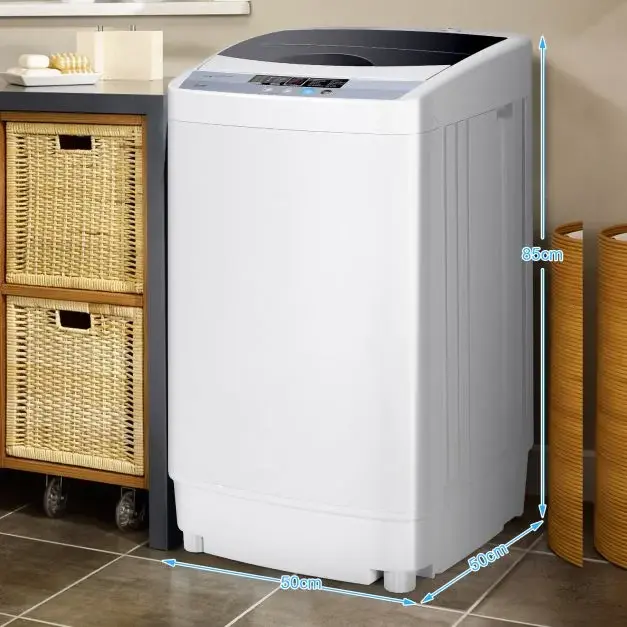 Twin tub UK Portable Washing Machine with 8 Water Levels and 10 Washing Programs