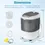 Thumbnail: Twin tub UK 2 in 1 Mini Single Tub Washer Semi-automatic Spin Dryer