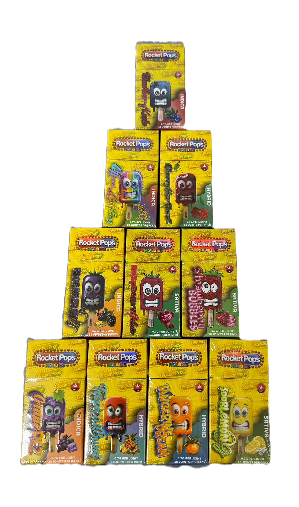 Rocket Pop 0.7g 10 Pre-roll pack $45