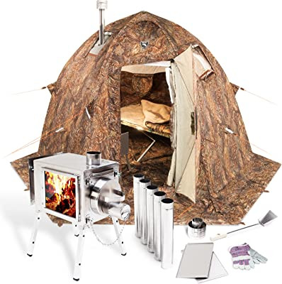 Russian-Bear Winter Tent with Stove Pipe Vent. Hunting Fishing Outfitter  Tent wi | Camp With Us