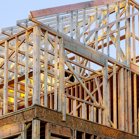 View of Wood/Steel Framing | 3M Renovations
