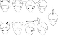 DKB keychain outlines