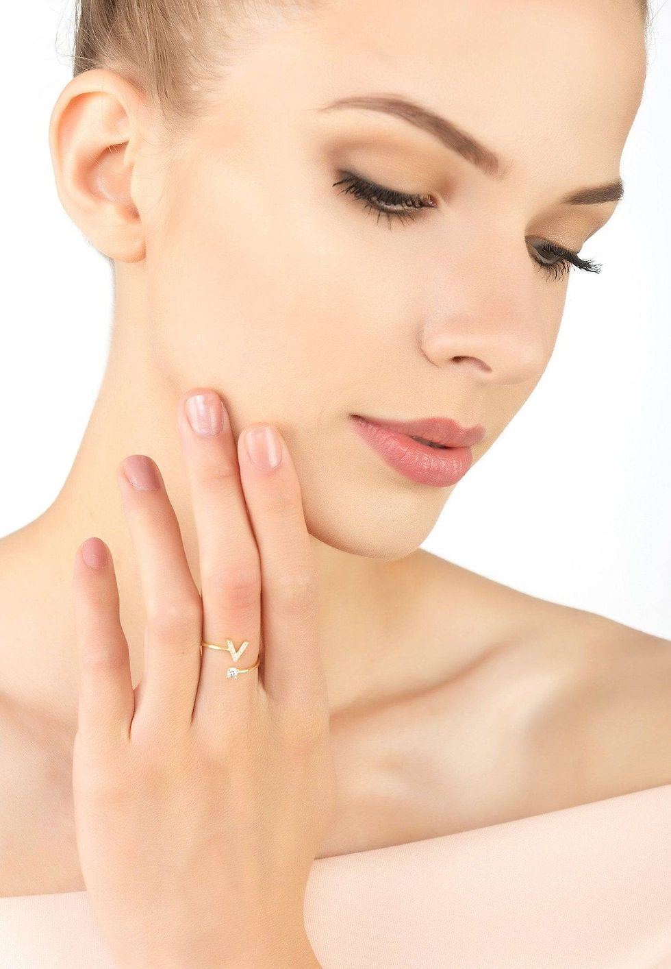 Miniatura: Initial Ring Gold V