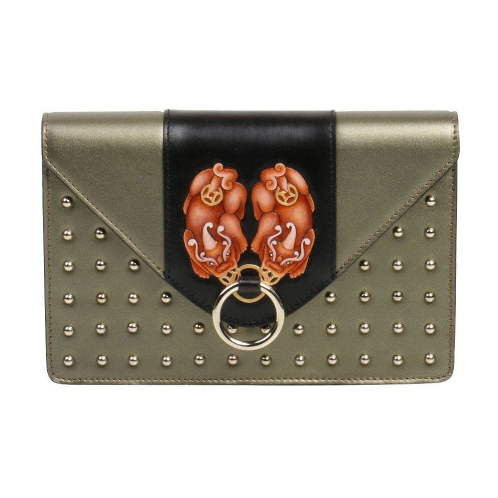 PX (PiXiu) Green Crossbody Clutch