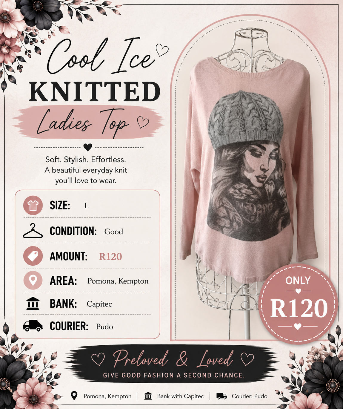 Cool Ice Knitted Ladies Top - Size M/L