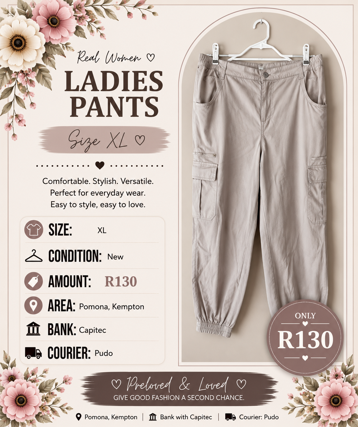 Real Women Ladies Pants - Size XL - New