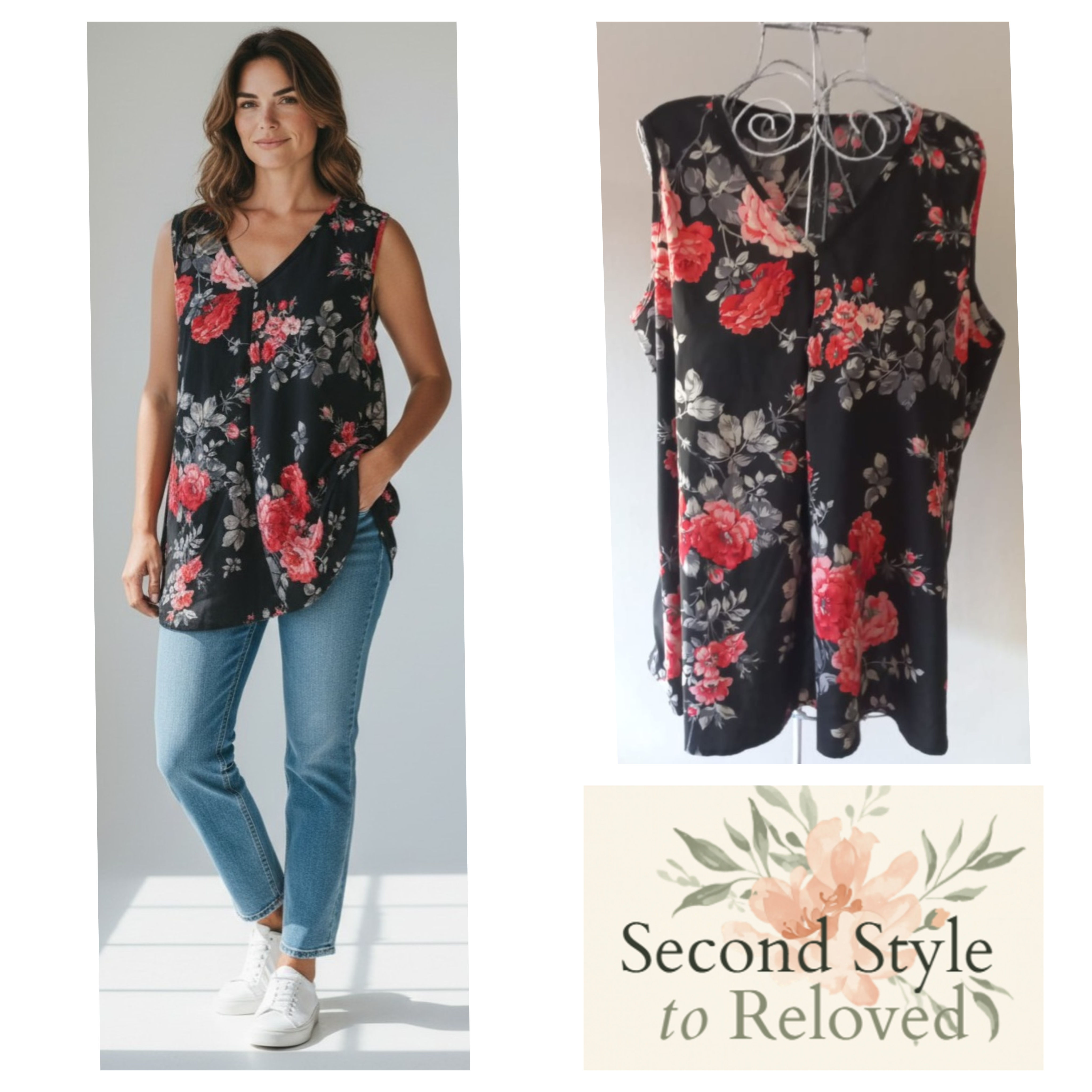 Floral Ladies Top - Size M to L