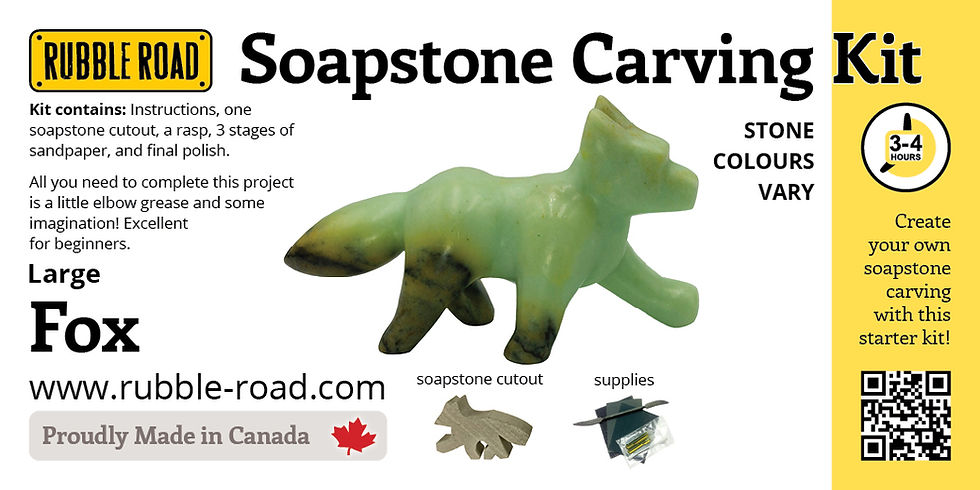 Thumbnail: Fox Large Soapstone Carving Kit