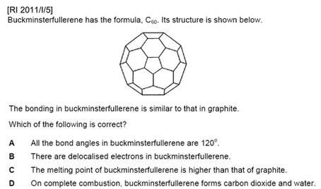 A level chemistry: Covalent Structure - Buckminsterfullerene