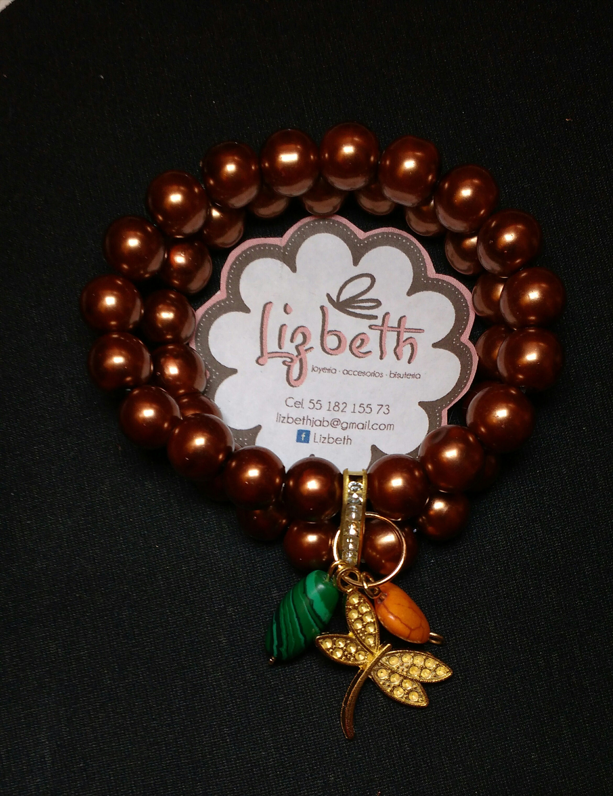 Pulsera doble perlado