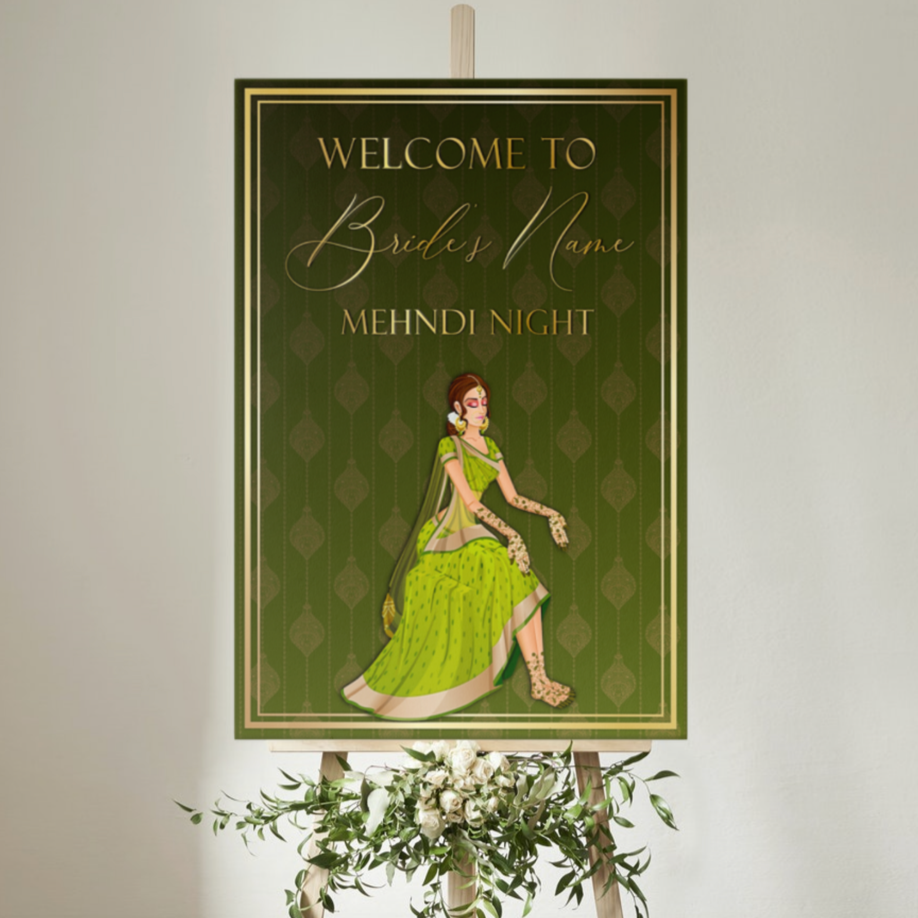 Mehndi Welcome Sign