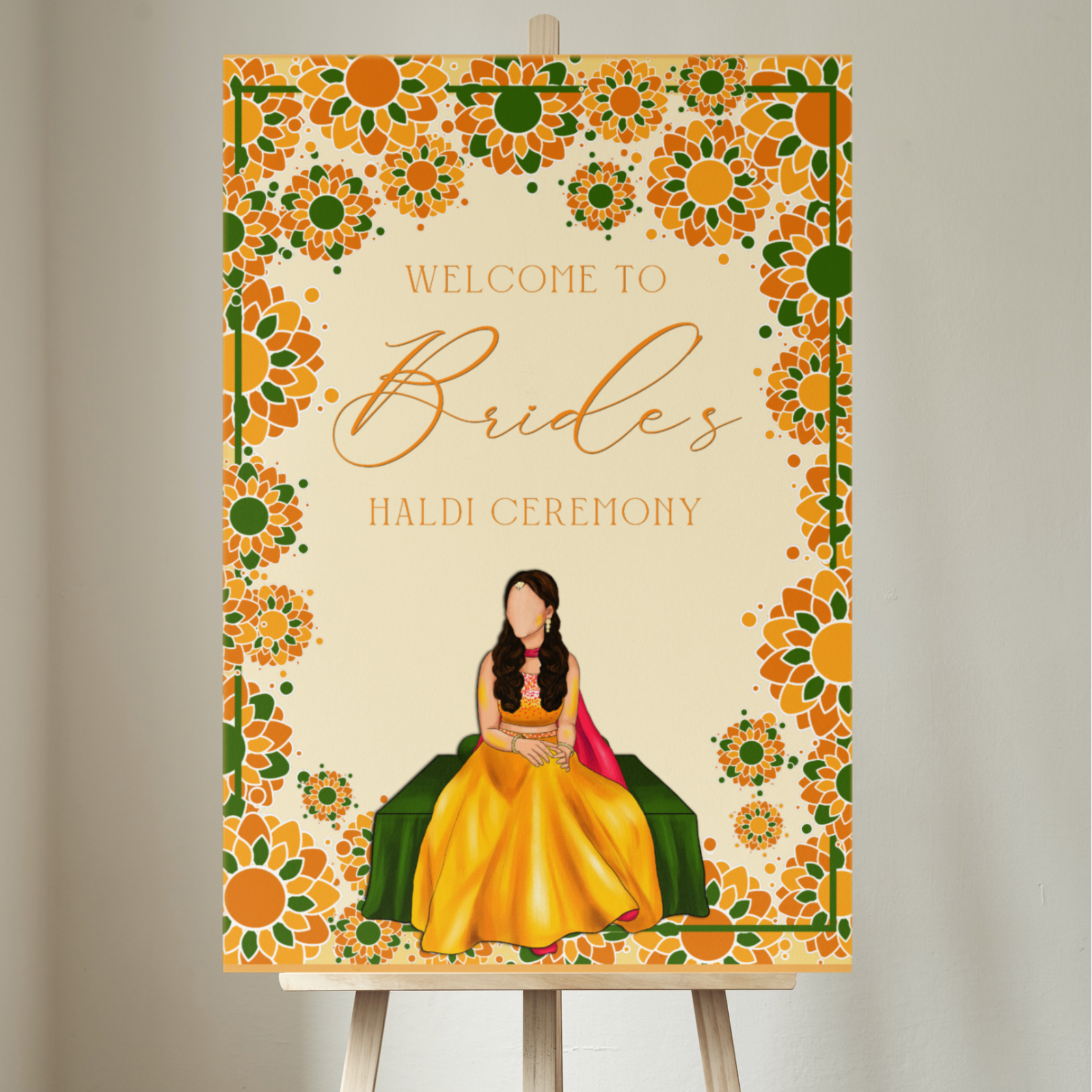 Haldi/Maiyaan Welcome Sign