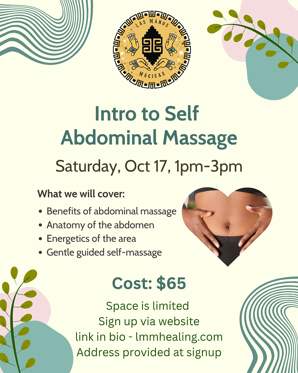Intro to Self Abdominal Massage