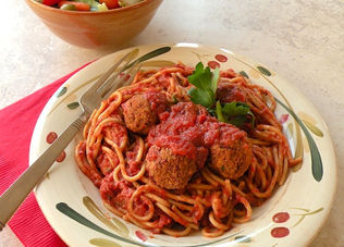 SPAGHETTI WITH "MEATBALLS"