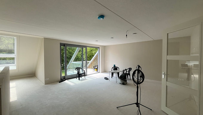 Behang nieuwbouw appartement