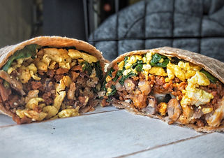 Breakfast Burrito  - https://plantbasedandbroke.com