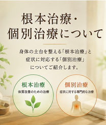 根本治療・個別治療について
