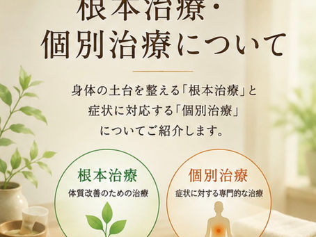 根本治療・個別治療について