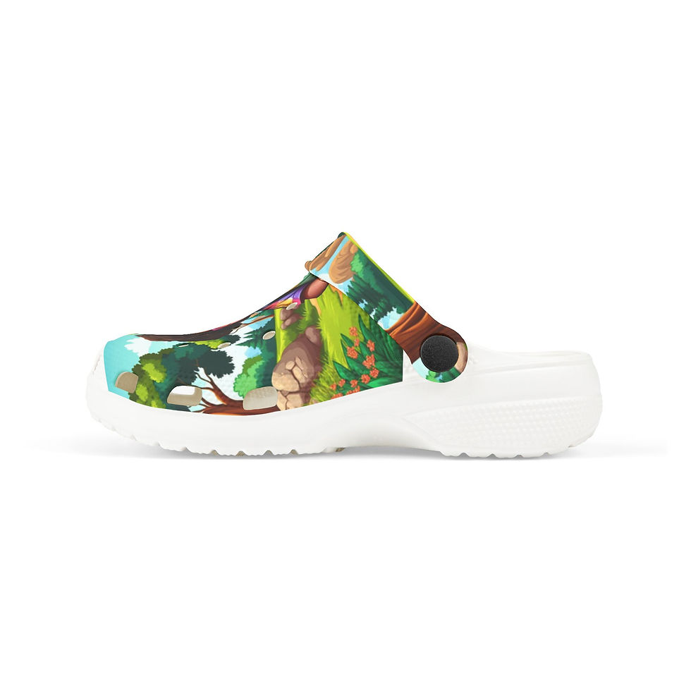 Thumbnail: Kids' EVA Foam Clogs - Adventurous Nature Design for Playful Days