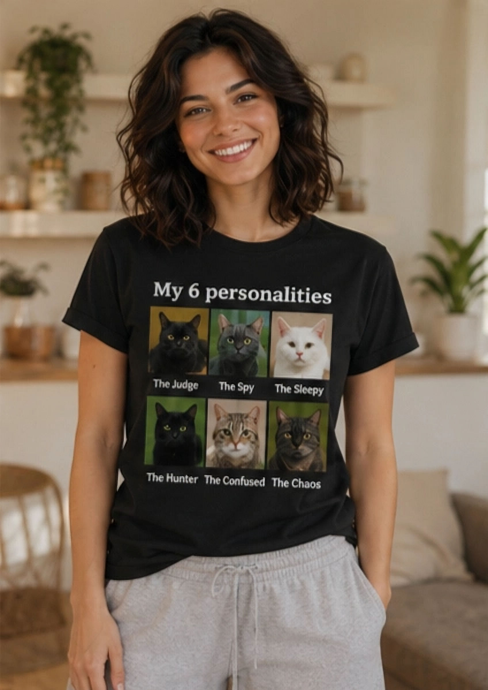 My 6 Personalities Cat T-Shirt