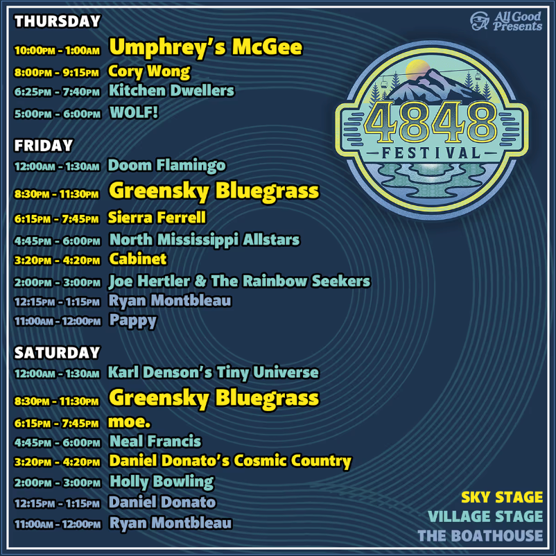 4848 Festival Concert Lineup for 2023