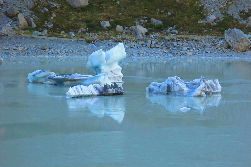 bizarre Formen der Eisschollen