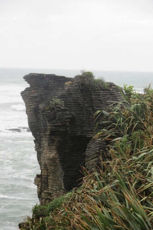 Busstopp auf dem Weg: Pancake Rocks