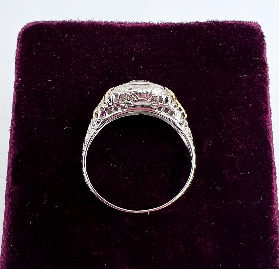 Thumbnail: 18k Tri-Gold Diamond Ring