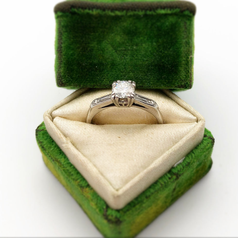 Thumbnail: Art Deco Diamond Engagement Ring