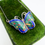 Thumbnail: Vintage Sterling Silver Enamel Butterfly Necklace