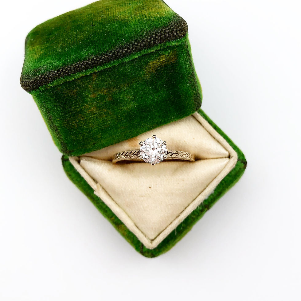 Thumbnail: Antique Diamond Engagement Ring