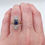 Thumbnail: Gorgeous Art Deco Sapphire & Diamond Ring