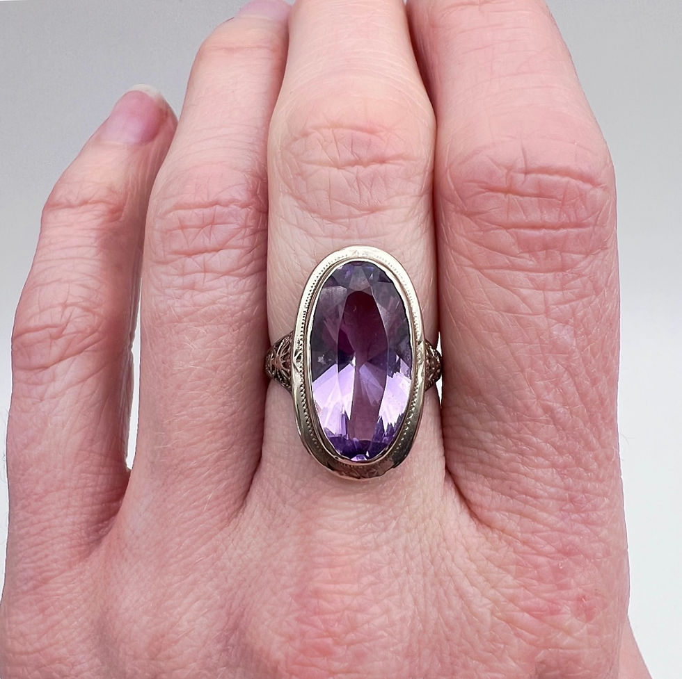 Thumbnail: Early 1900's Amethyst Ring