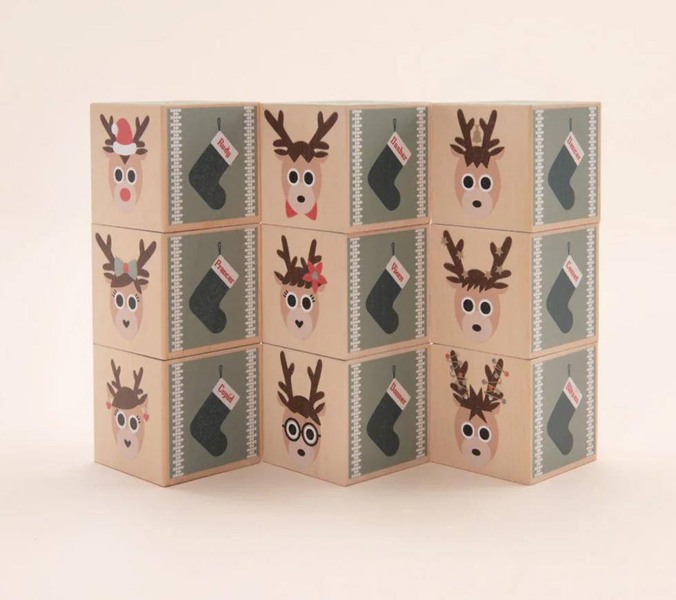 Thumbnail: Reindeer BELIEVE Blocks