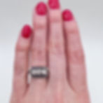 Thumbnail: Art Deco Platinum Diamond & Sapphire Ring