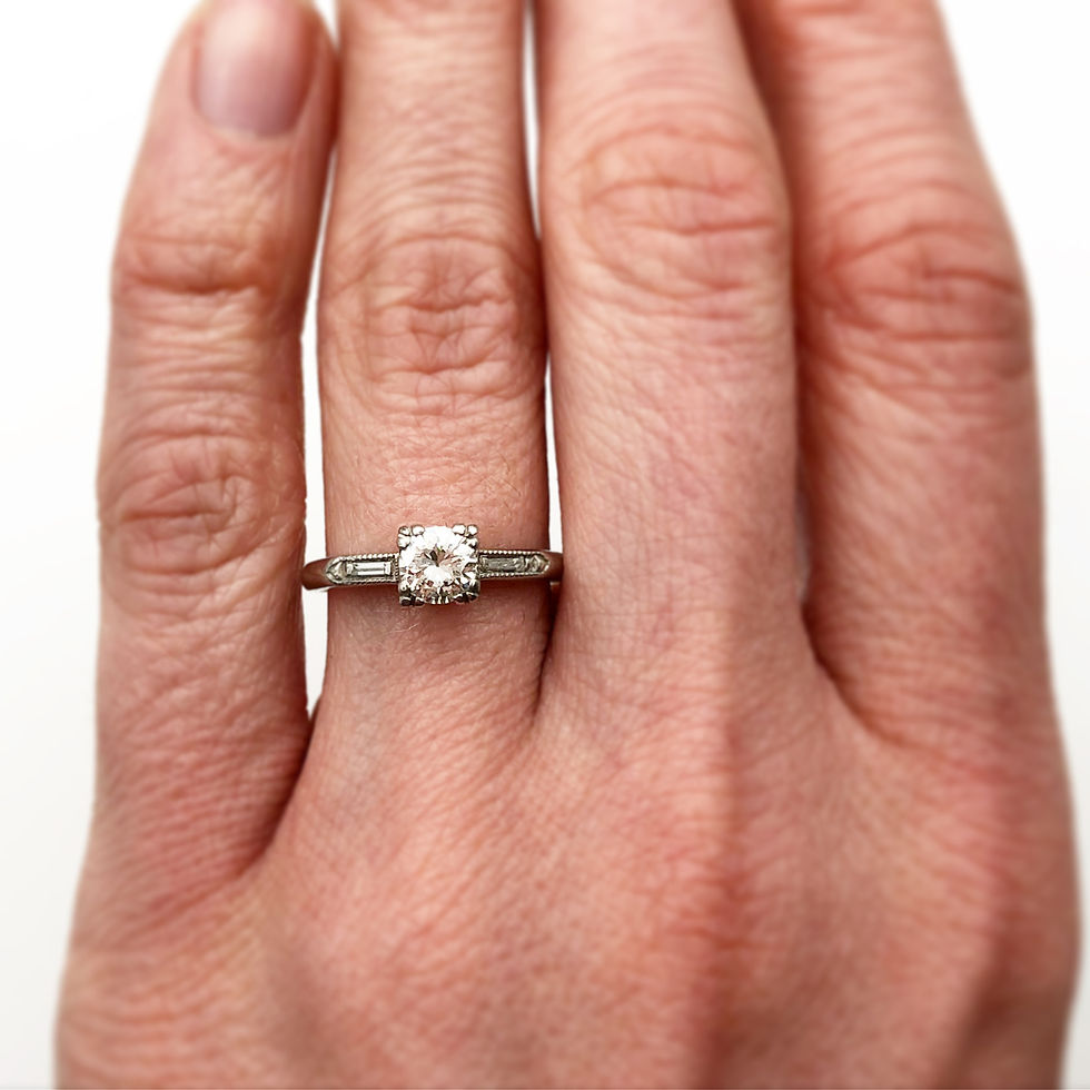 Thumbnail: Art Deco Diamond Engagement Ring