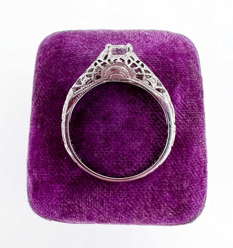 Thumbnail: Edwardian Platinum Diamond Engagement Ring