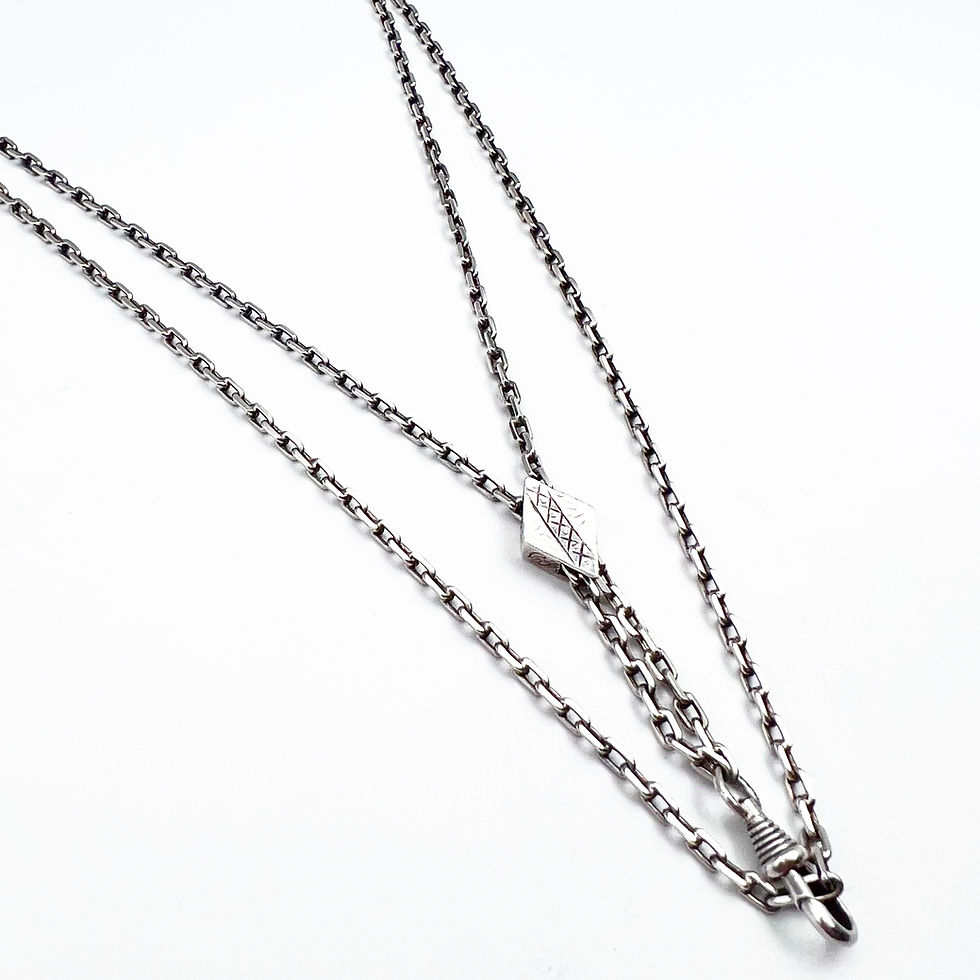 Thumbnail: Antique Sterling Watch Chain