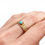 Thumbnail: 14k Yellow Gold Turquoise Band
