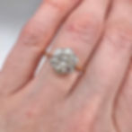 Thumbnail: Vintage 18K Yellow Gold & Platinum Diamond Engagement Ring