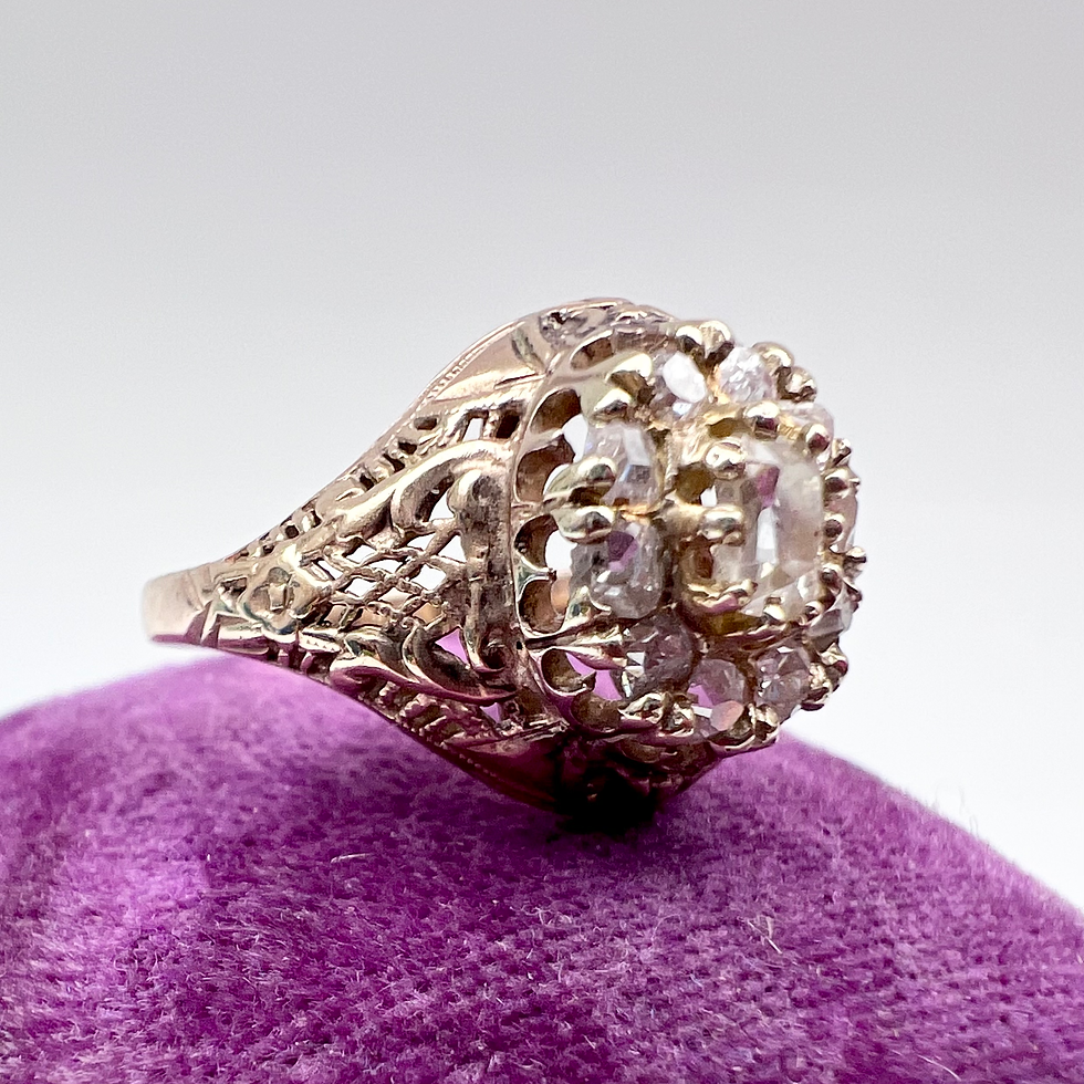 Thumbnail: Edwardian Era Diamond Cluster Ring