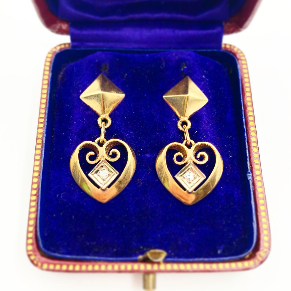 Thumbnail: Art Deco Diamond Earrings
