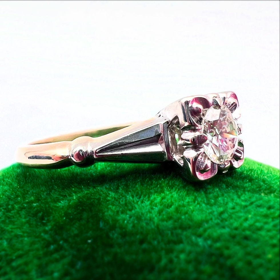 Thumbnail: Antique Diamond Engagement Ring