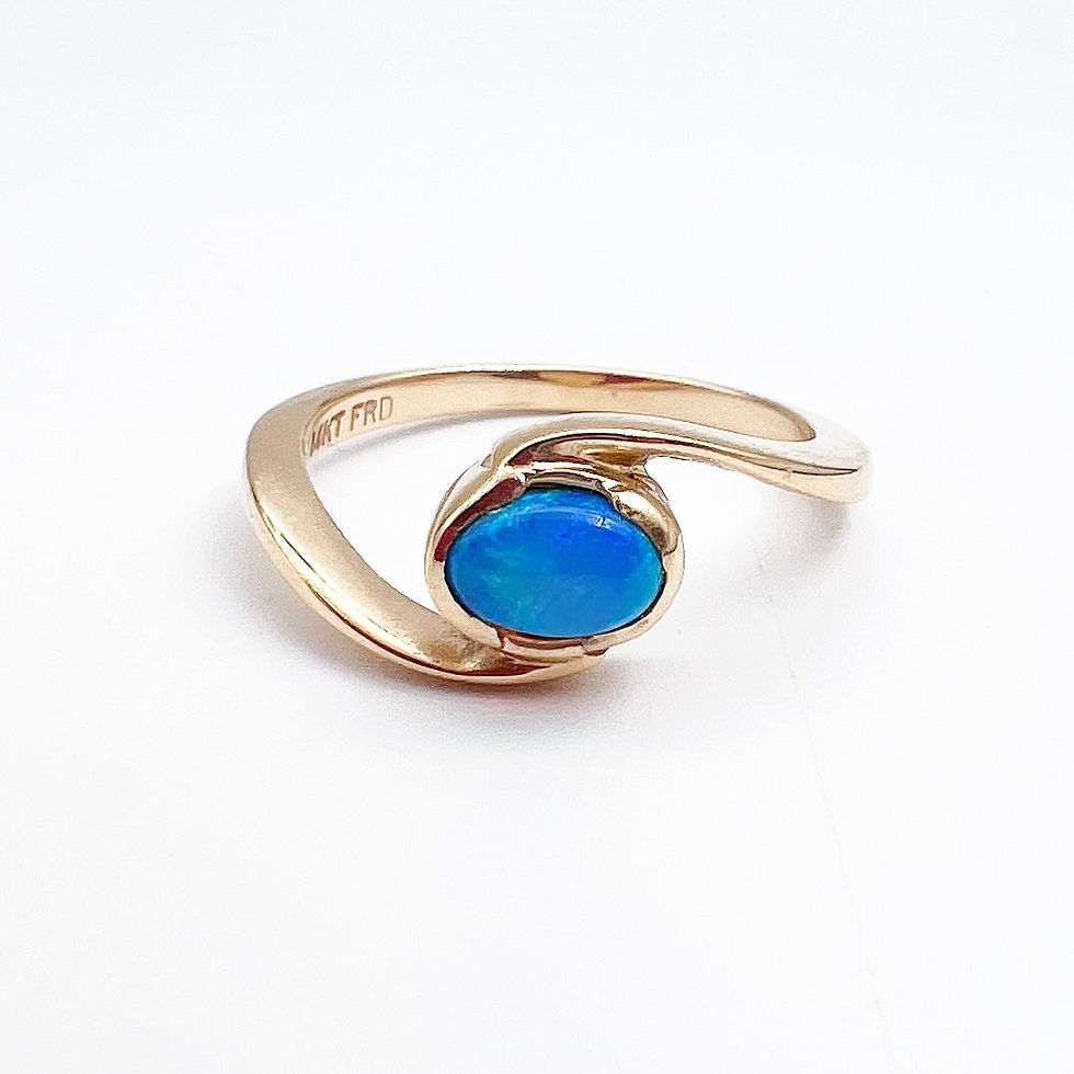 14k Yellow Gold Opal Ring