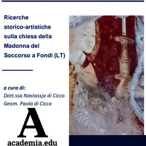 È online la pubblicazione dello studio sulla chiesa della Madonna del Soccorso di Fondi (LT)